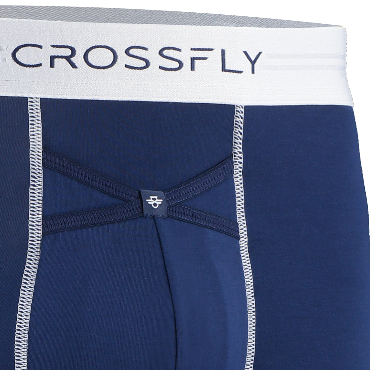 IKON X Herren-Trunk, 7,6 cm, Marineblau/Weiß