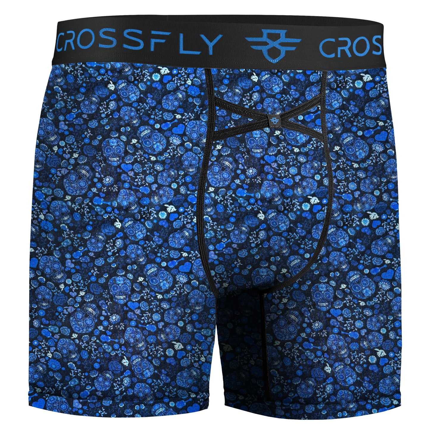 2-Pack IKON 6" Boxers: Navy / Skulls Print
