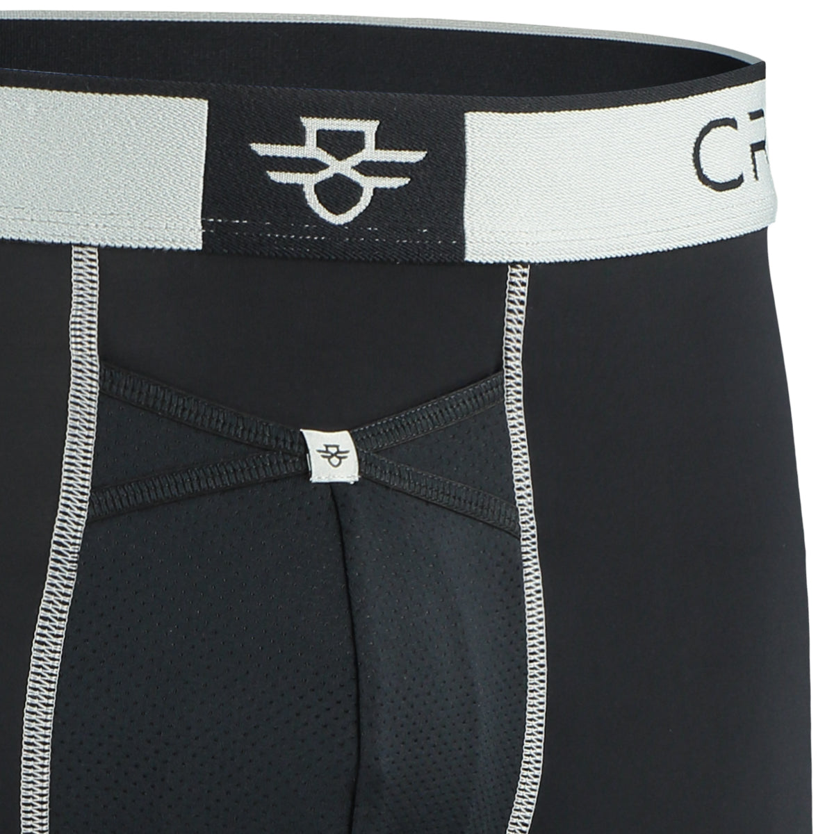 3-Pack: PRO Men's 7" Boxers - Black/Silver