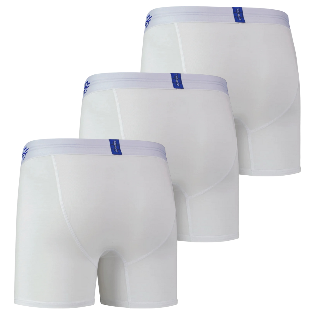 3-pack IKON X Men's 6" Boxers (White)