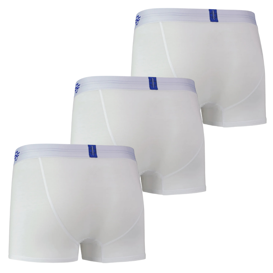 3-pack IKON X Men's 3" Trunks (White)