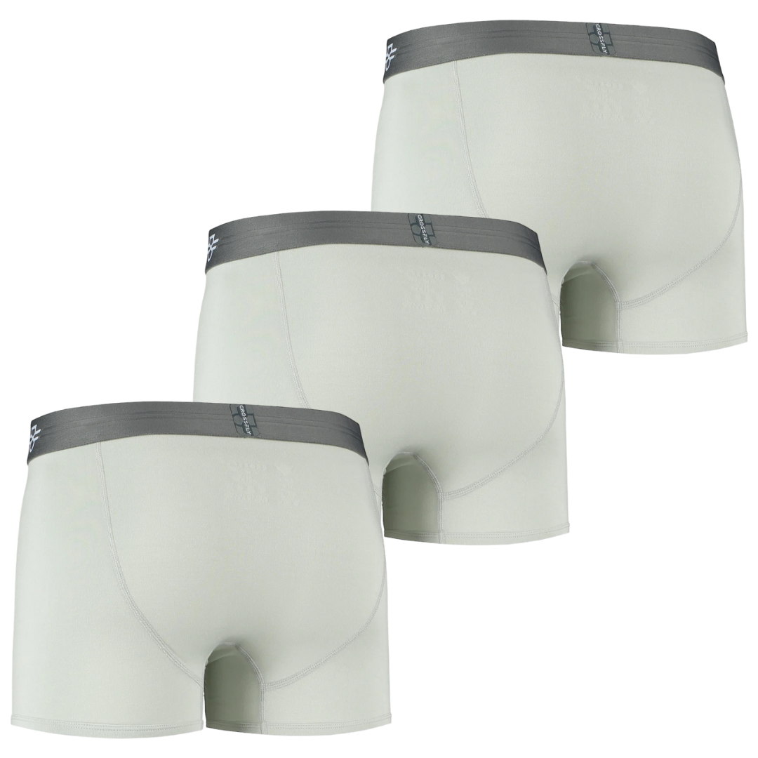 3-pack IKON X Men's 3" Trunks (Silver/Charcoal)
