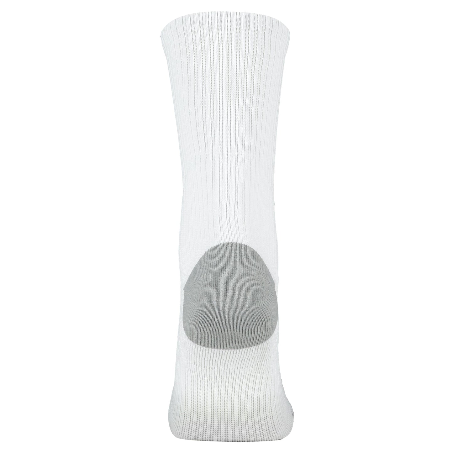 Crossfly men's Hero Crew Socks in white from the Performance series, featuring AirBeams and 180 Hold.