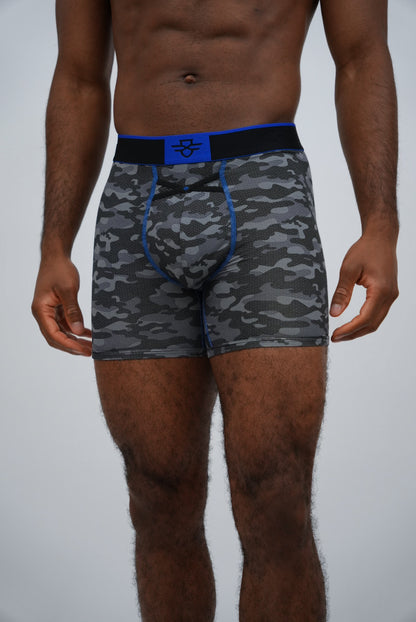 Aero Pro 7" Boxers - Camo / Bleu Royal