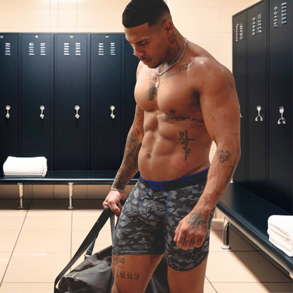 Aero Pro 7" Boxers - Camo / Royal Blue (Pre-order)