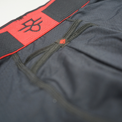 Aero Pro 9" Boxers - Black / Red (Pre-order)