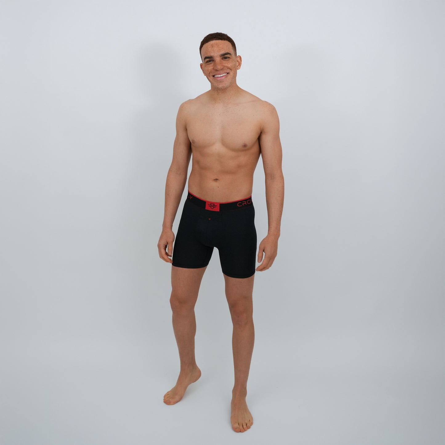 Aero Pro 9" Boxers - Black / Red (Pre-order)