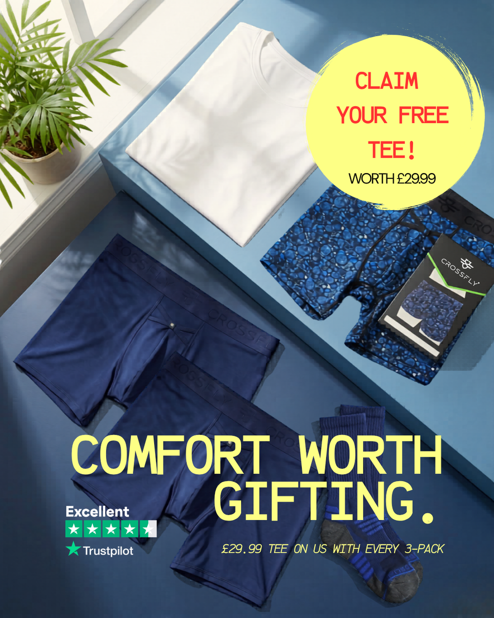 free lux tee with any 3pack