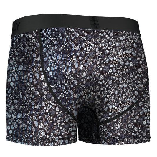 IKON Men's 3" Trunks - Skulls and Hearts Black