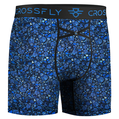 2-Pack IKON 6" Boxers: Navy / Skulls Print