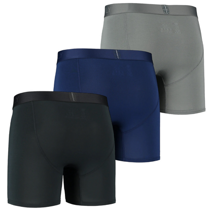 3er-Pack: IKON Herren-Boxershorts, 6 Zoll, mehrfarbig