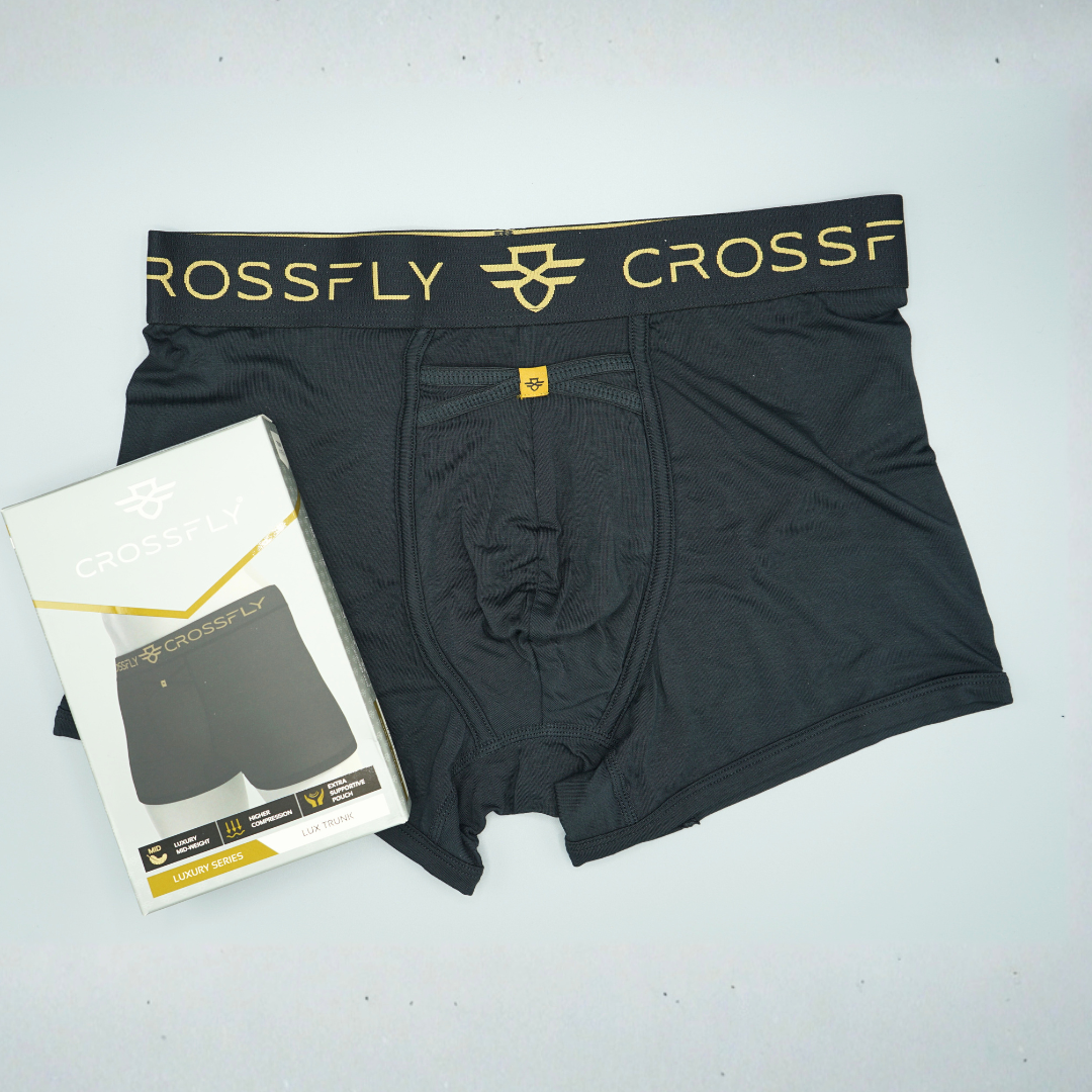 Lux Men's 4" Trunks - Black/Gold (Pre-order)