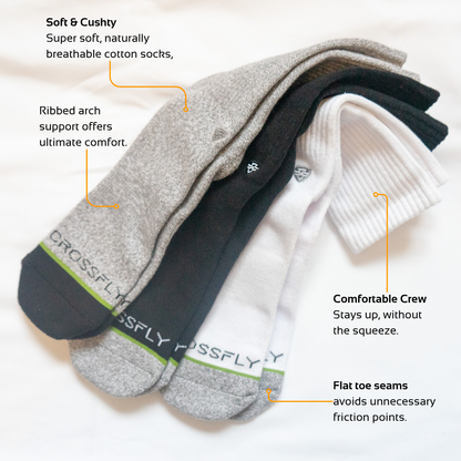 Original Men's 12" Crew Socks - Black