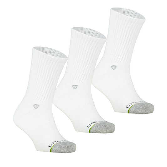 3er-Pack: Original 12" Crew-Socken für Herren – Schwarz