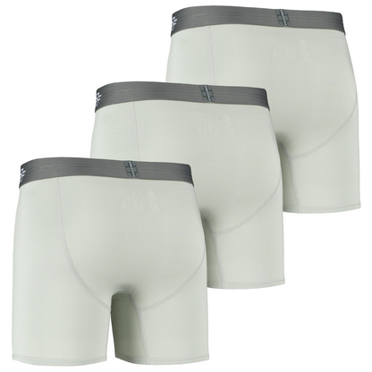 3er-Pack: IKON X Herren-Boxershorts 6" - Silber/Anthrazit