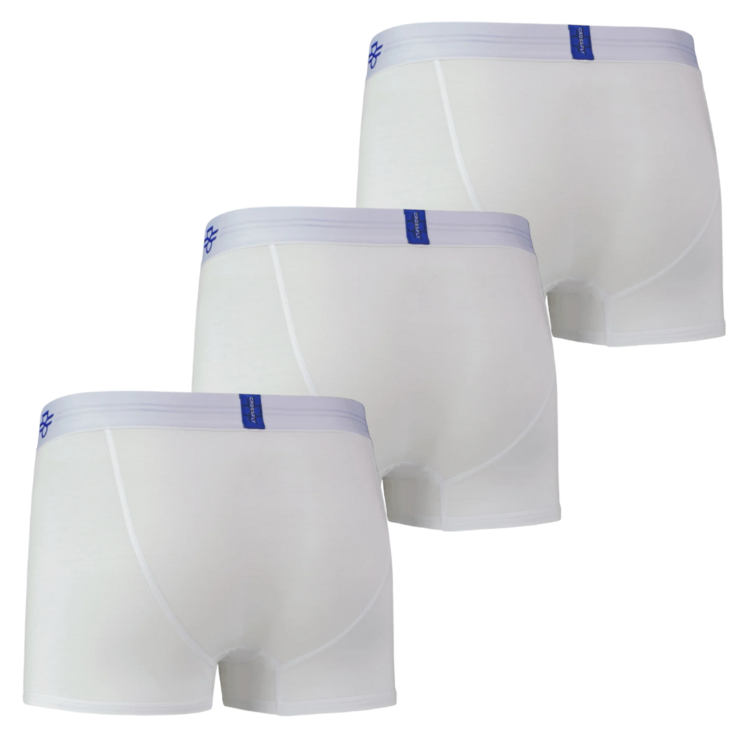 3-Pack: IKON X Men's 3" Trunks - White