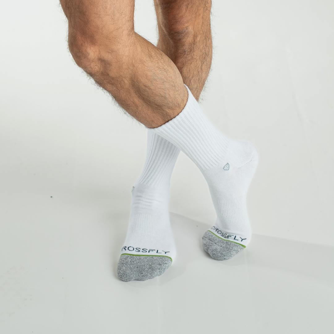 3-pack: Original Men's 12" Crew Socks - White