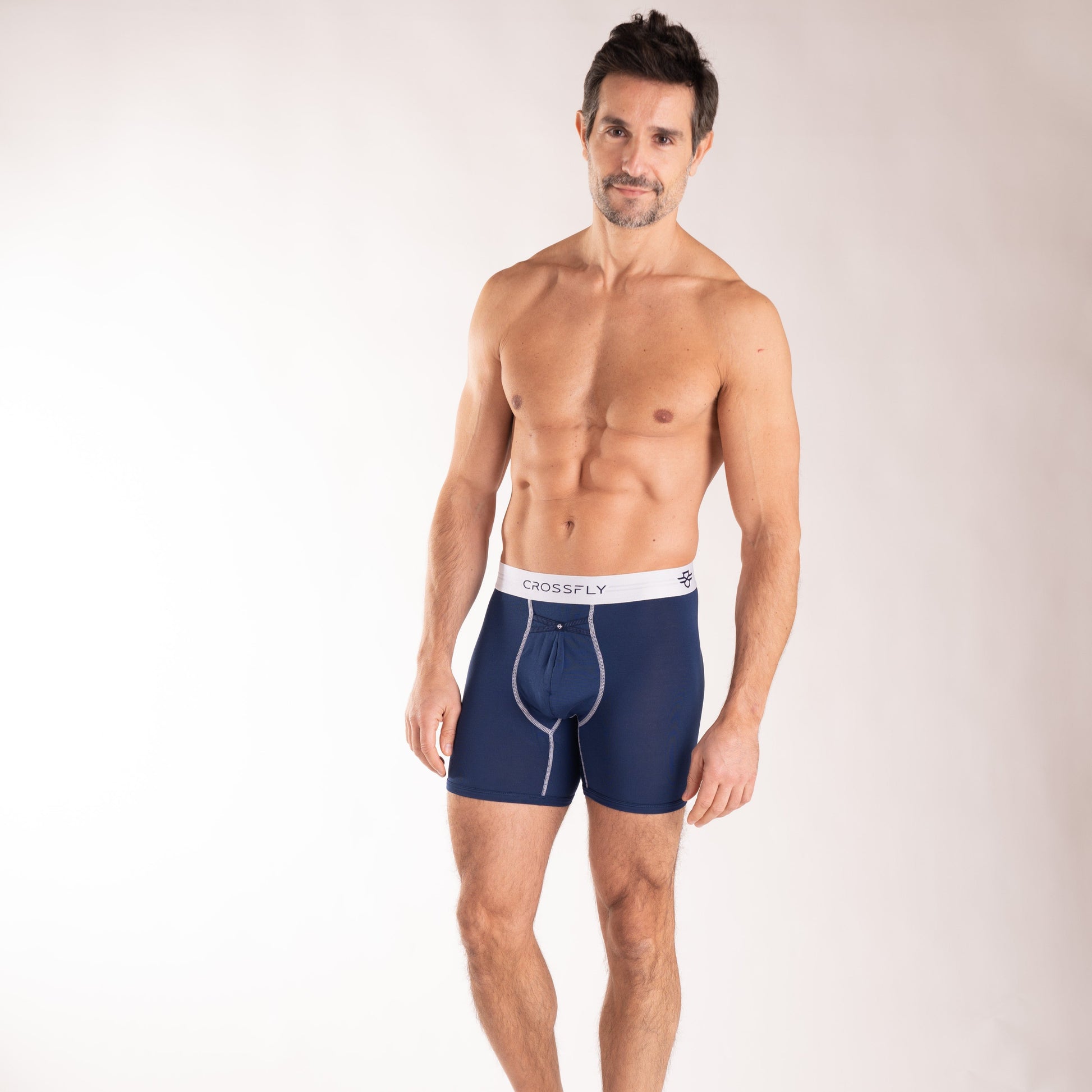 3-pack IKON X Men's 6" Boxers (Navy/White) Crossfly 3-pack IKON X Men's 6" Boxers (Navy/White) Crossfly