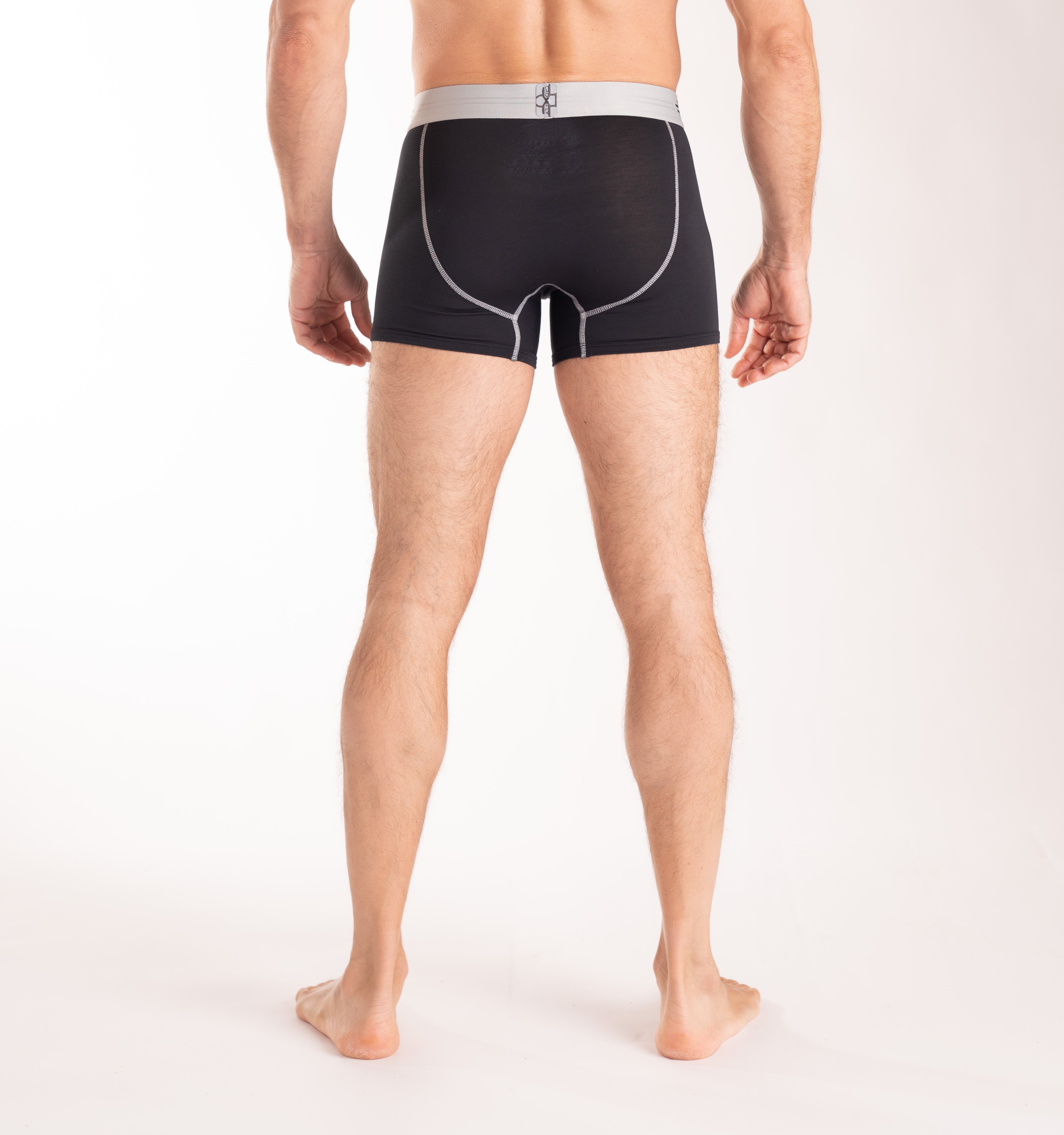 IKON X | Men's Trunks | 3 inch - Black/Silver Modal – Crossfly