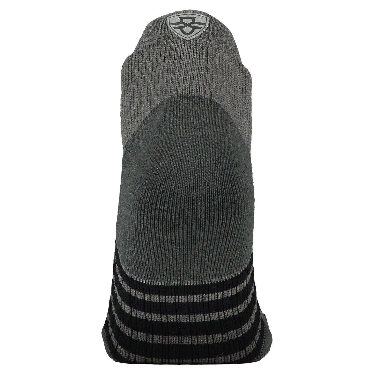 Crossfly men's Vent Low Socks in grey / black from the Performance series, featuring AirVent and AirBeams.