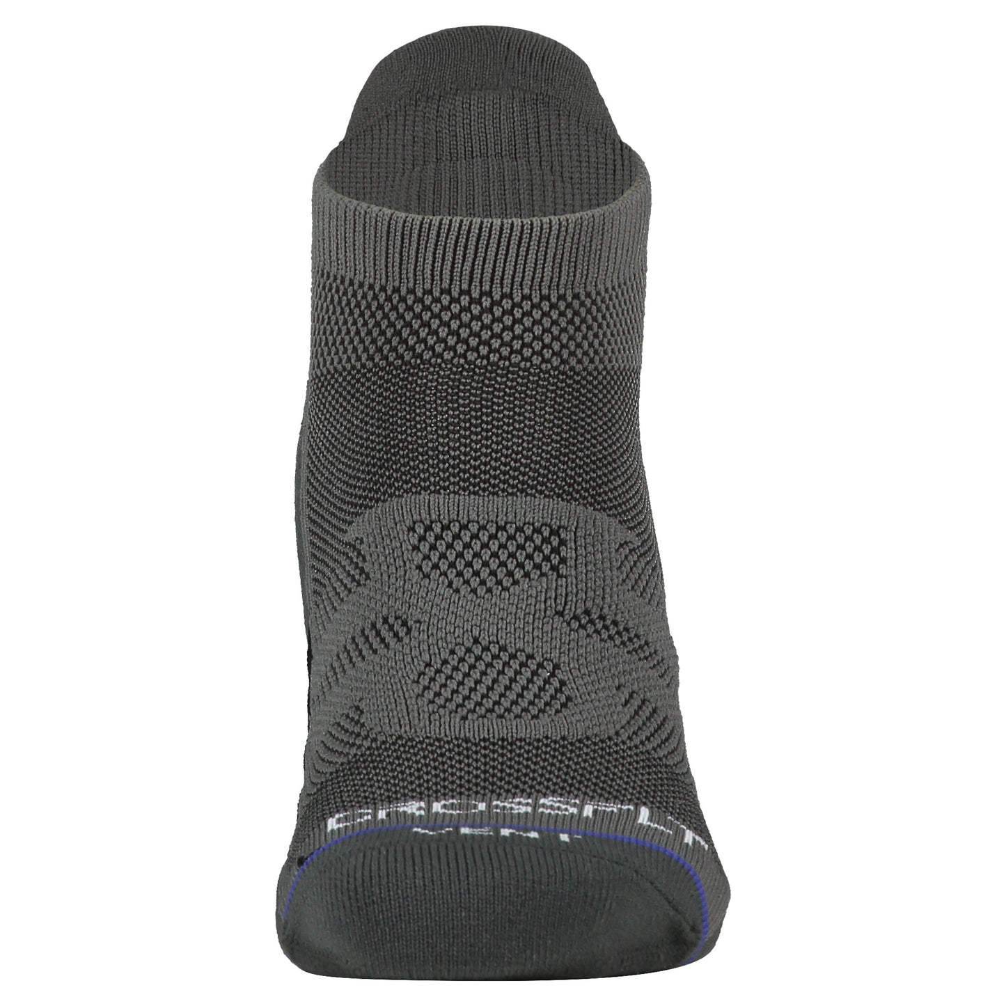 Crossfly men's Vent Low Socks in grey / black from the Performance series, featuring AirVent and AirBeams.