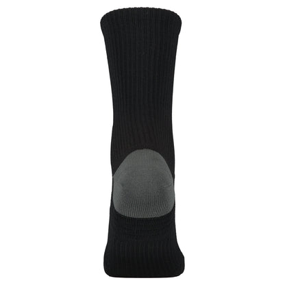 Crossfly men's Hero Crew Socks in black from the Performance series, featuring AirBeams and 180 Hold.