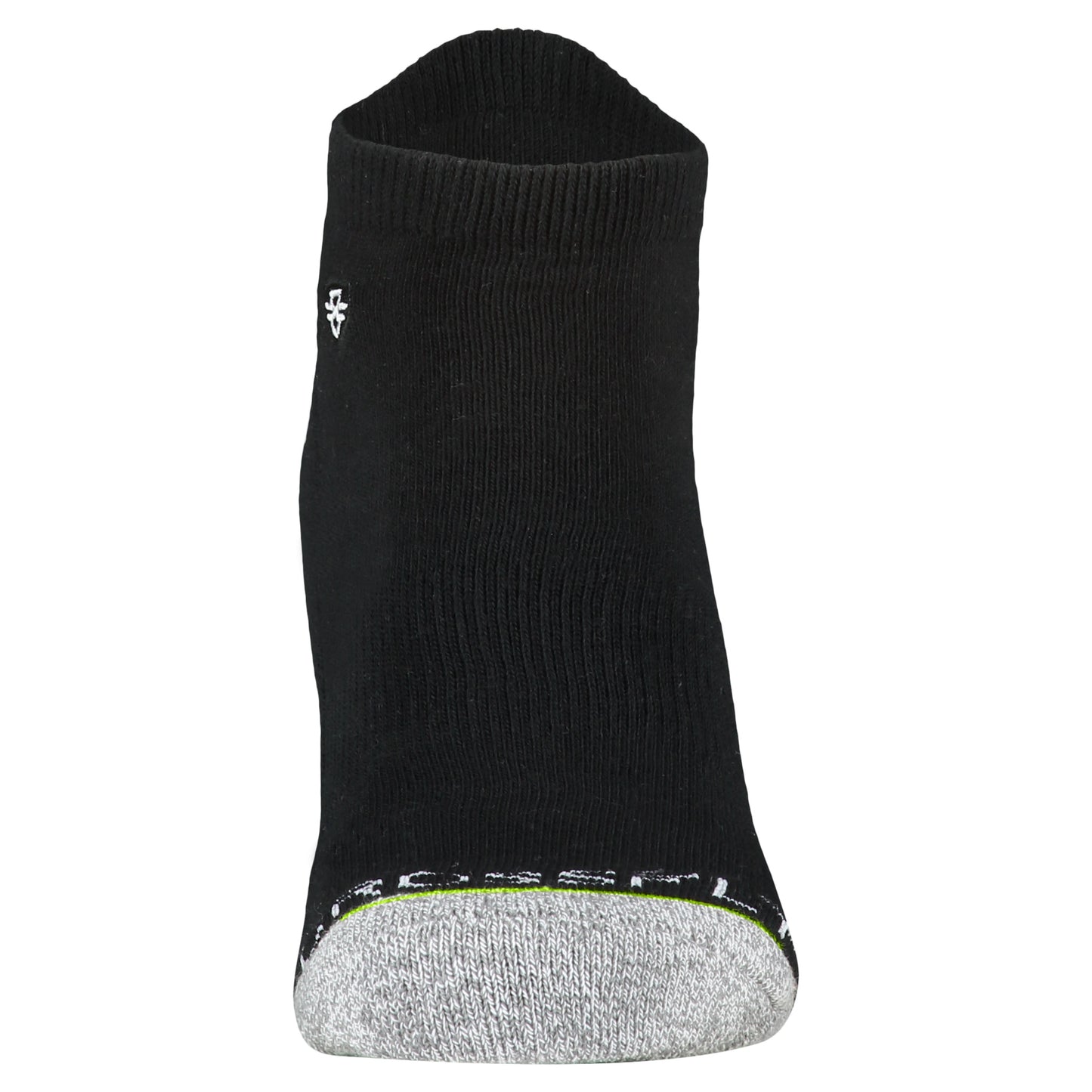 Crossfly men's Original Low Socks in black from the Everyday series, featuring Flat Toe Seams and 360 Hold.