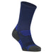 Crossfly men's Tempo Crew Socks in navy / royal from the Performance series, featuring AirBeams and 180 Hold.