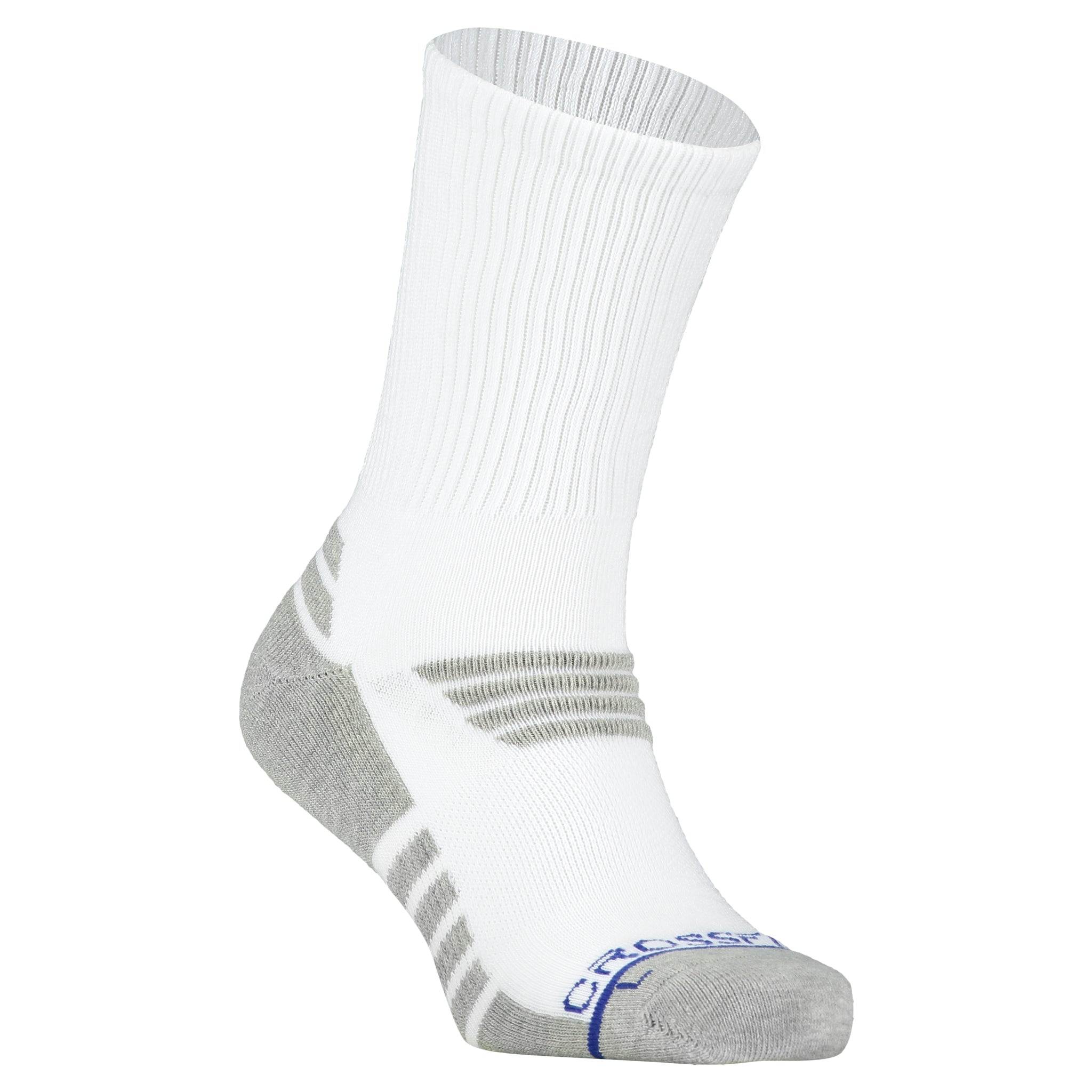 Crossfly Men's Performance Socks HERO Pro 10 Crew White - Nylon Blend