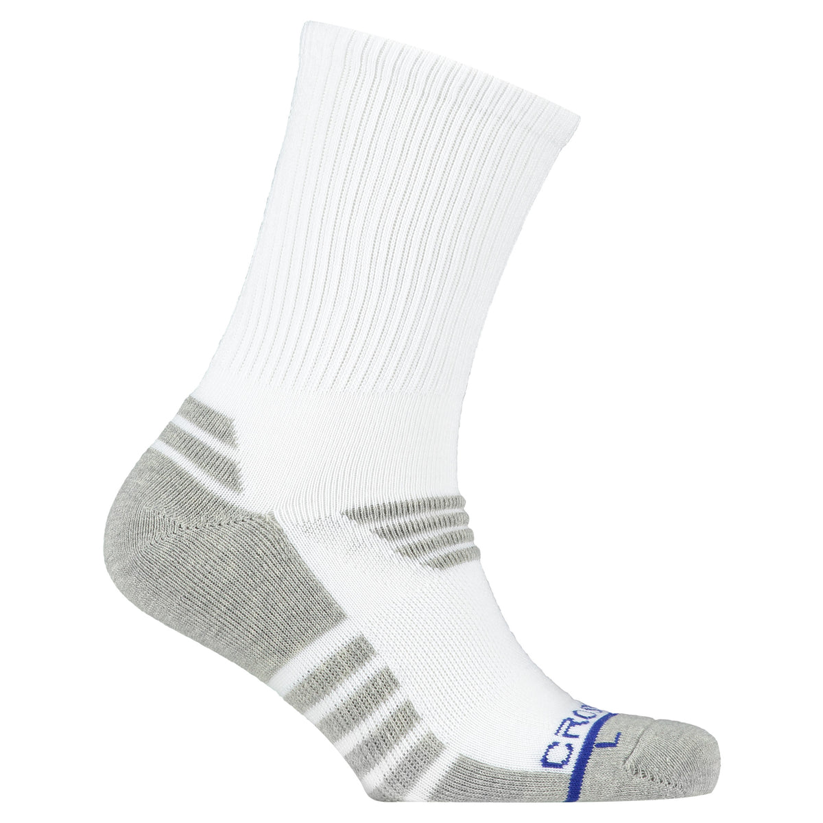 Crossfly Men's Performance Socks HERO Pro 10 Crew White - Nylon Blend